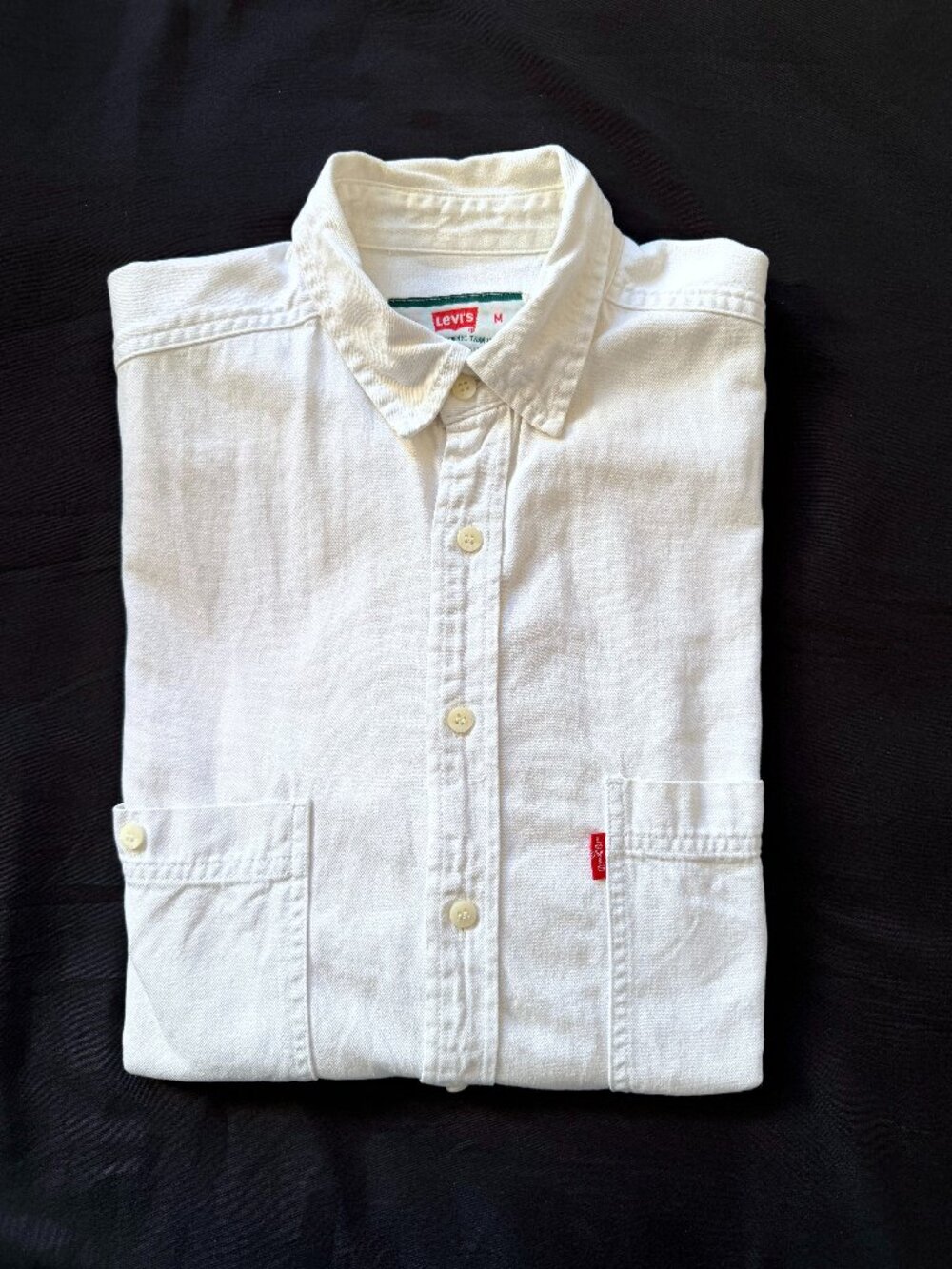 Vintage Levi’s White Denim Work Shirt